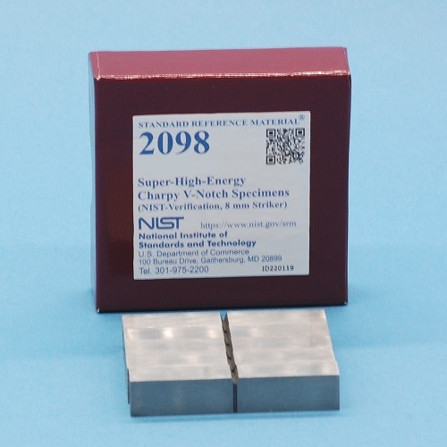SRM 2098 - 超高能量Charpy V-缺口樣本(NIST-驗(yàn)證，8毫米射手)