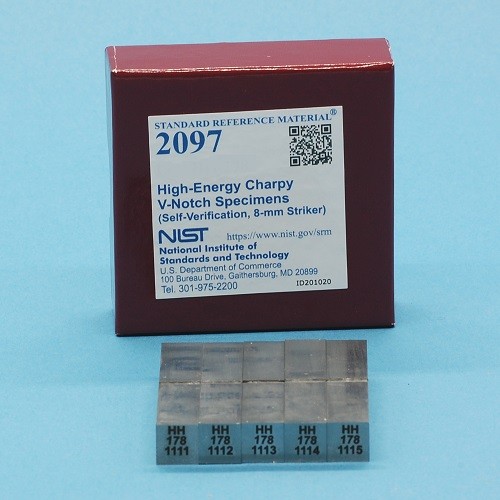 SRM 2097 - 高能Charpy V-缺口標(biāo)本(自驗(yàn)證，8毫米射手)