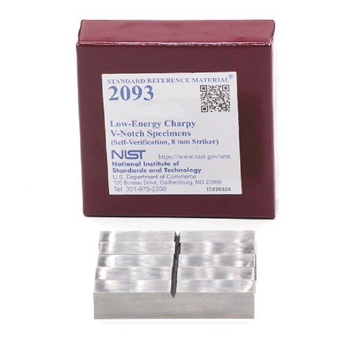 SRM 2093 - 低能量Charpy V-缺口樣本(自驗(yàn)證，8毫米射手)